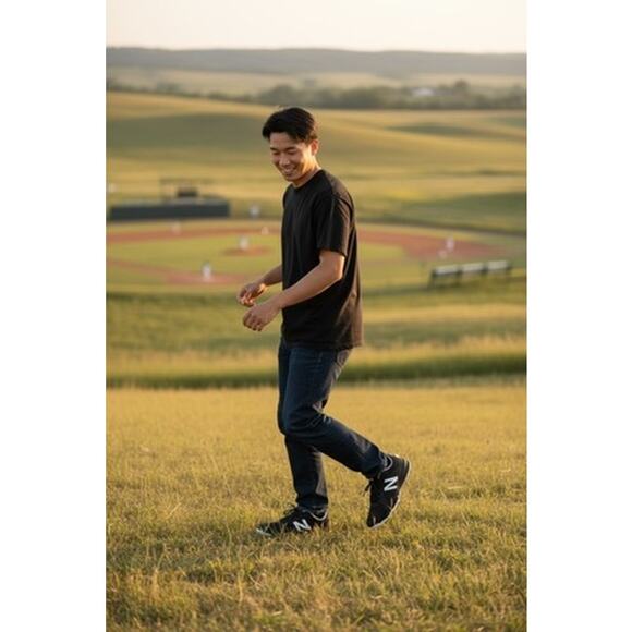 NEW "New Balance" Tupelo Mens Cleats  Black & White SZ 12.5 Sports Baseball - Picture 2 of 12